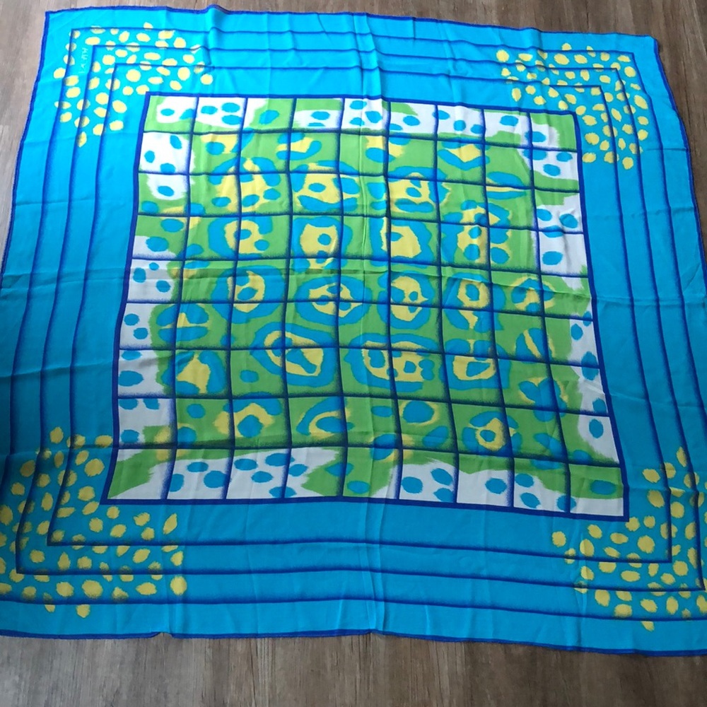 Escada large silk scarf